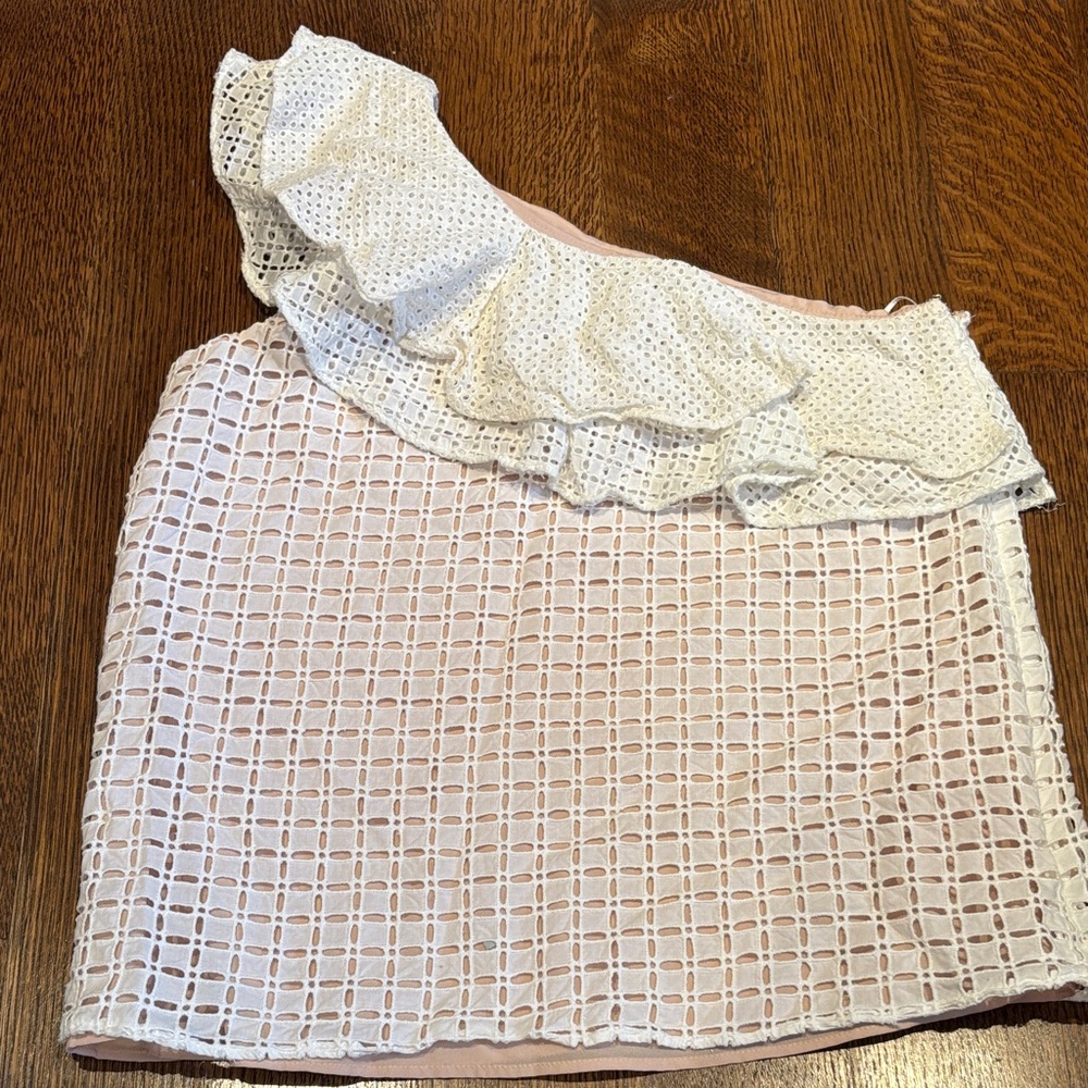 One shoulder J CREW top